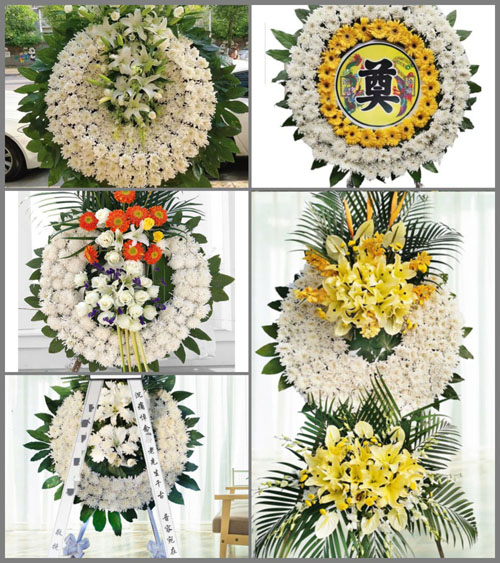 四川成都新津县花桥镇龚巷村花圈速递